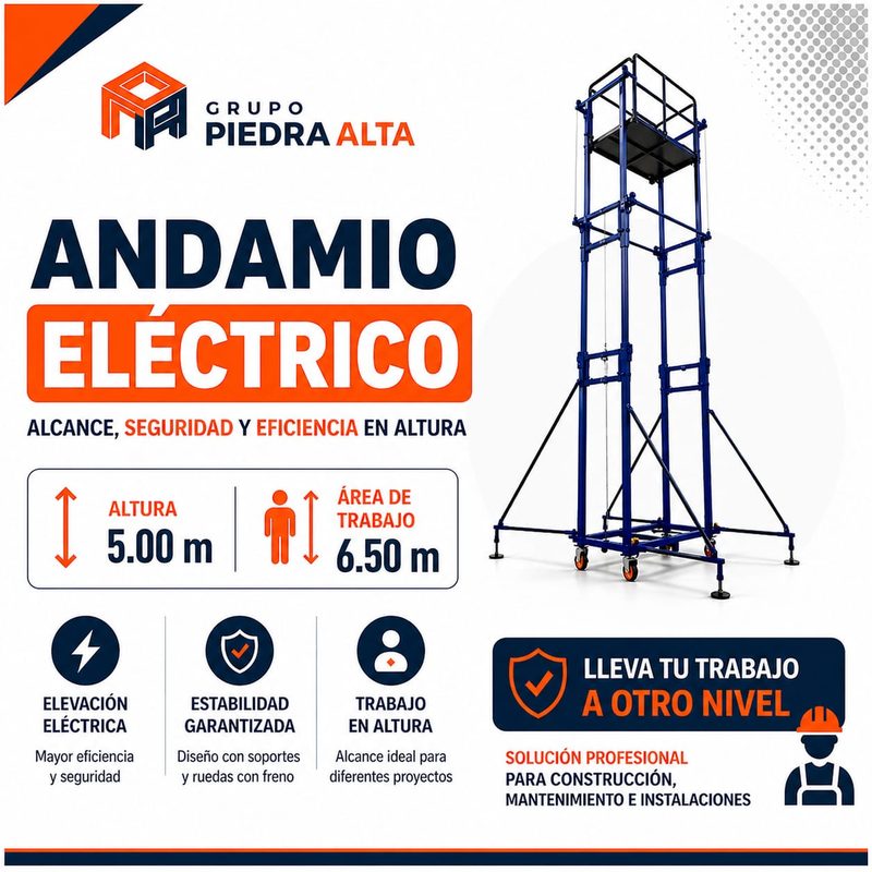 Andamio Eléctrico — Alquiler de andamios Costa Rica