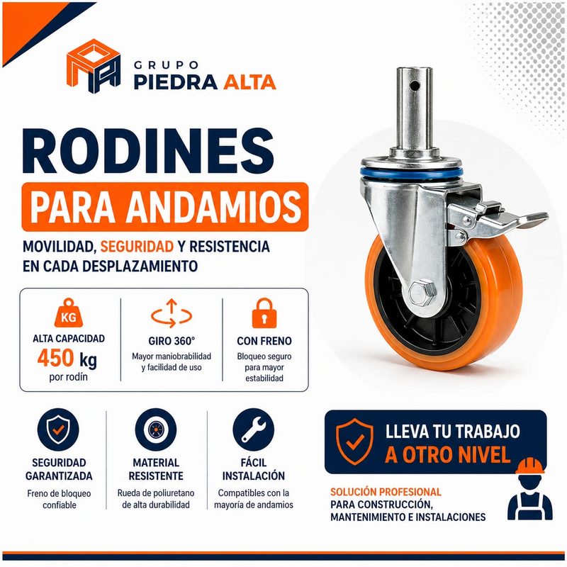 Rodines para andamios Costa Rica